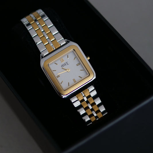 Cléa Two-Tone Minimalist Watch for Women